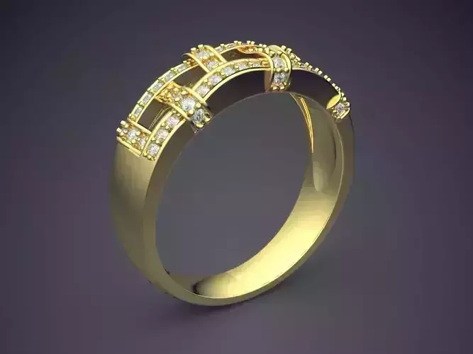 Elegant Luxurious Diamond-Ring for Men
