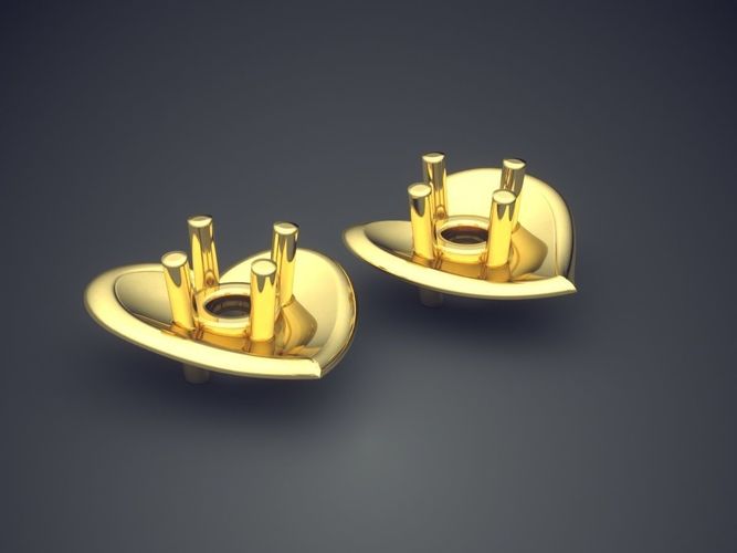 Earrings CAD-541 3D print model