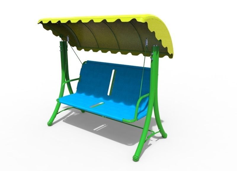 Swing to the garden Free 3D model_1