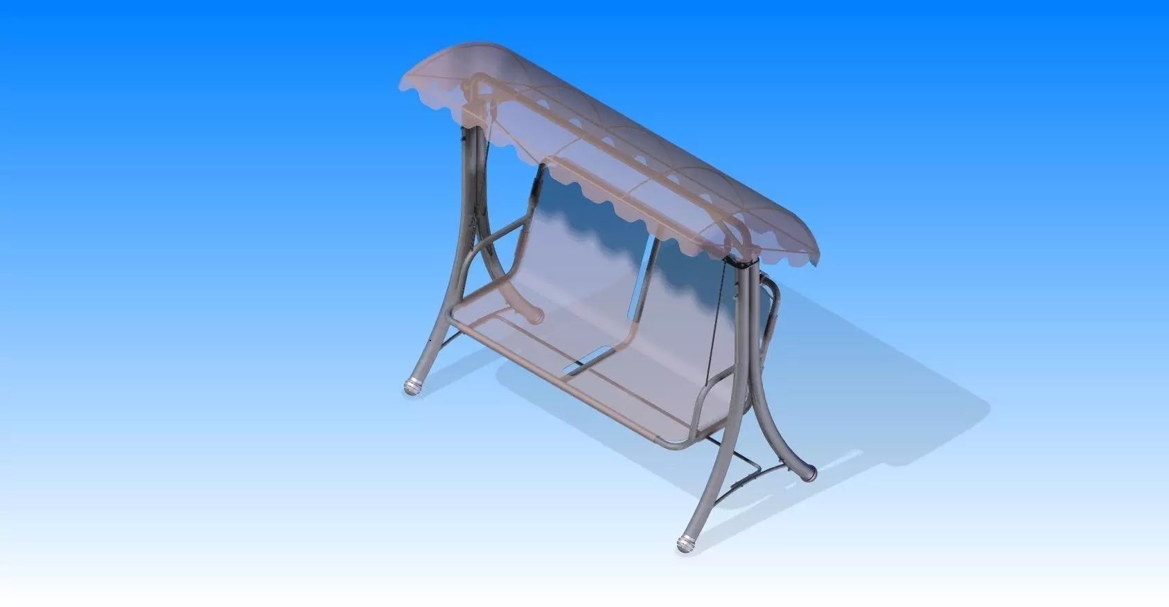 Swing to the garden Free 3D model_0