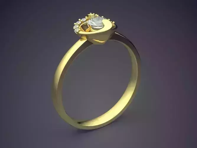 Ring With Diamonds CAD-531