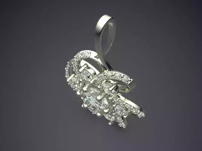 Pendant With Diamonds CAD-519