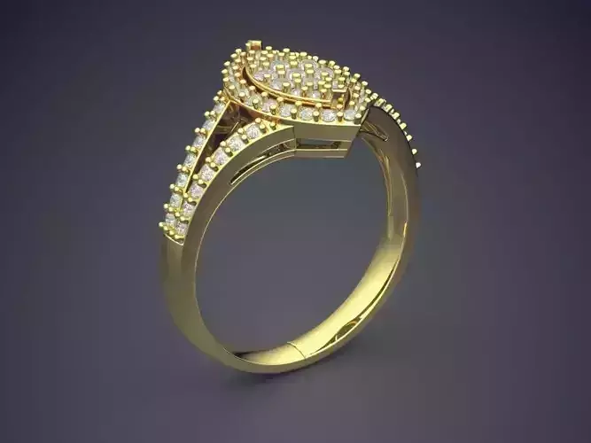 Extravagant Textured Engagement Ring