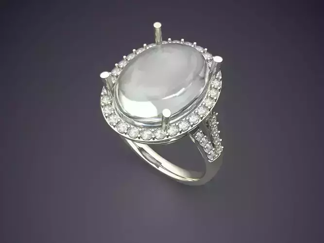 Ring With Pearl CAD-513