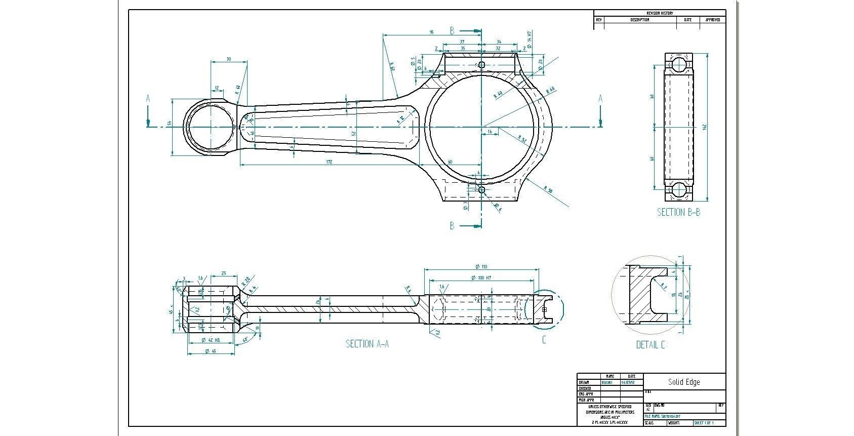 piston-rod piston rod Free 3D model_3