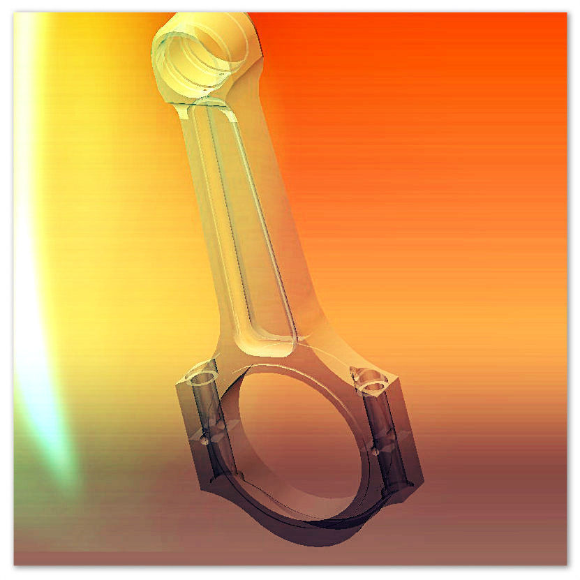 piston-rod piston rod Free 3D model_4