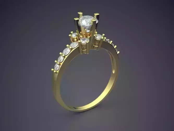 Ring With Diamonds CAD-511
