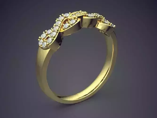 Ring With Diamonds CAD-509