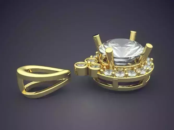 Pendant With Diamonds CAD-501