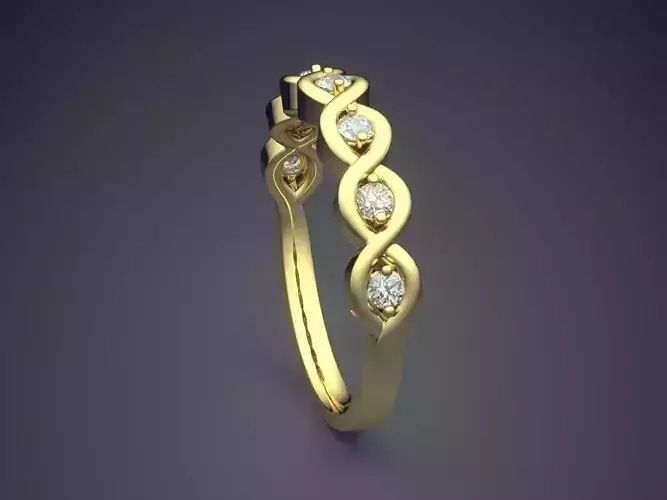 Ring With Diamonds CAD-496