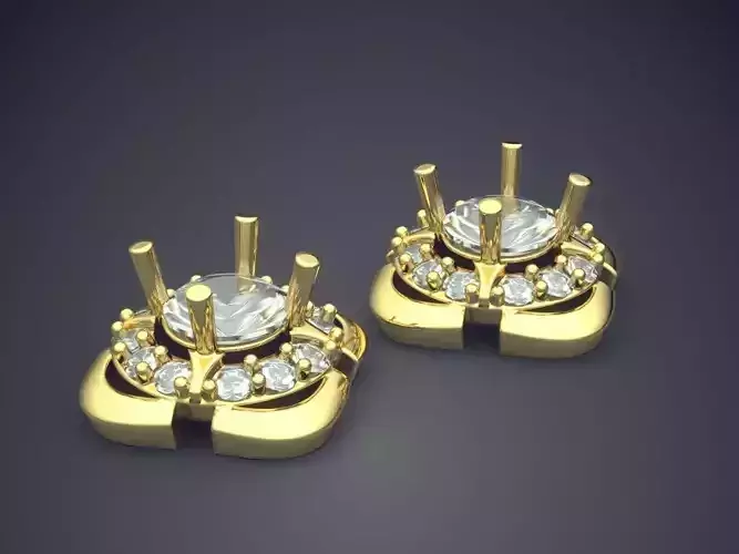 Unique Futuristic Square Shape Earrings