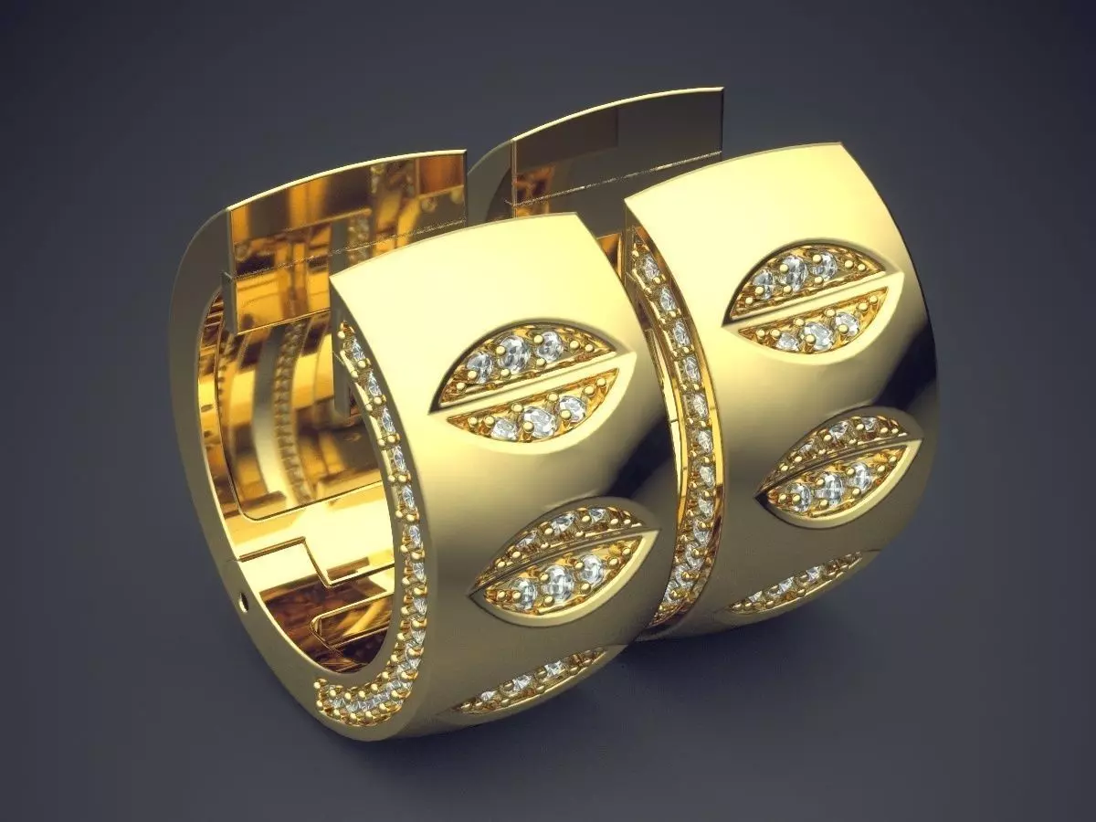 Thick Rings CAD-489 3D print model