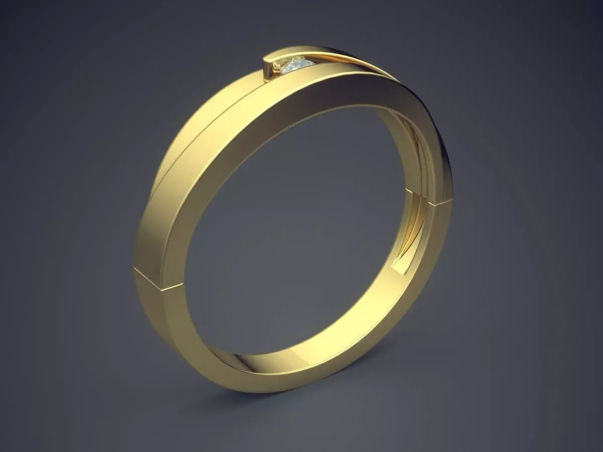 Engraved Ring CAD-488 3D print model_0