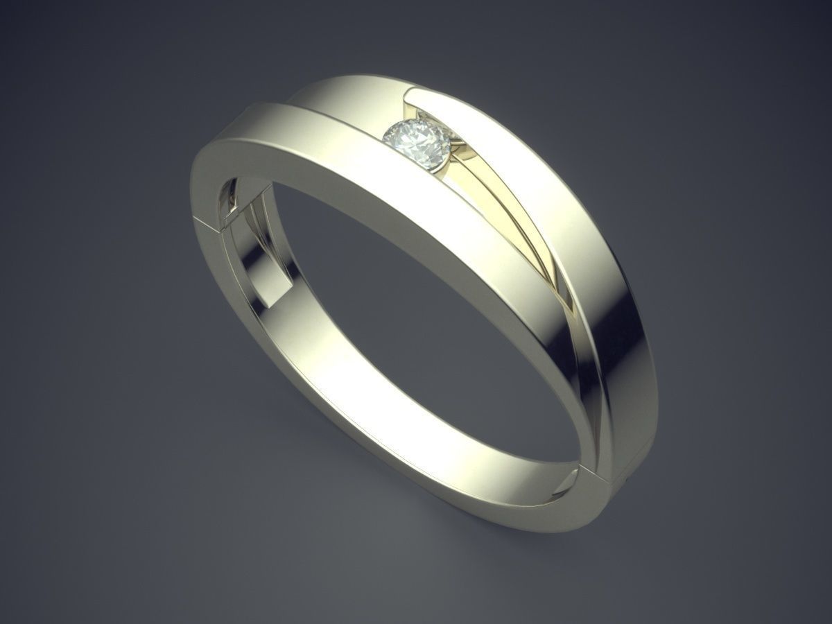 Engraved Ring CAD-488 3D print model_1