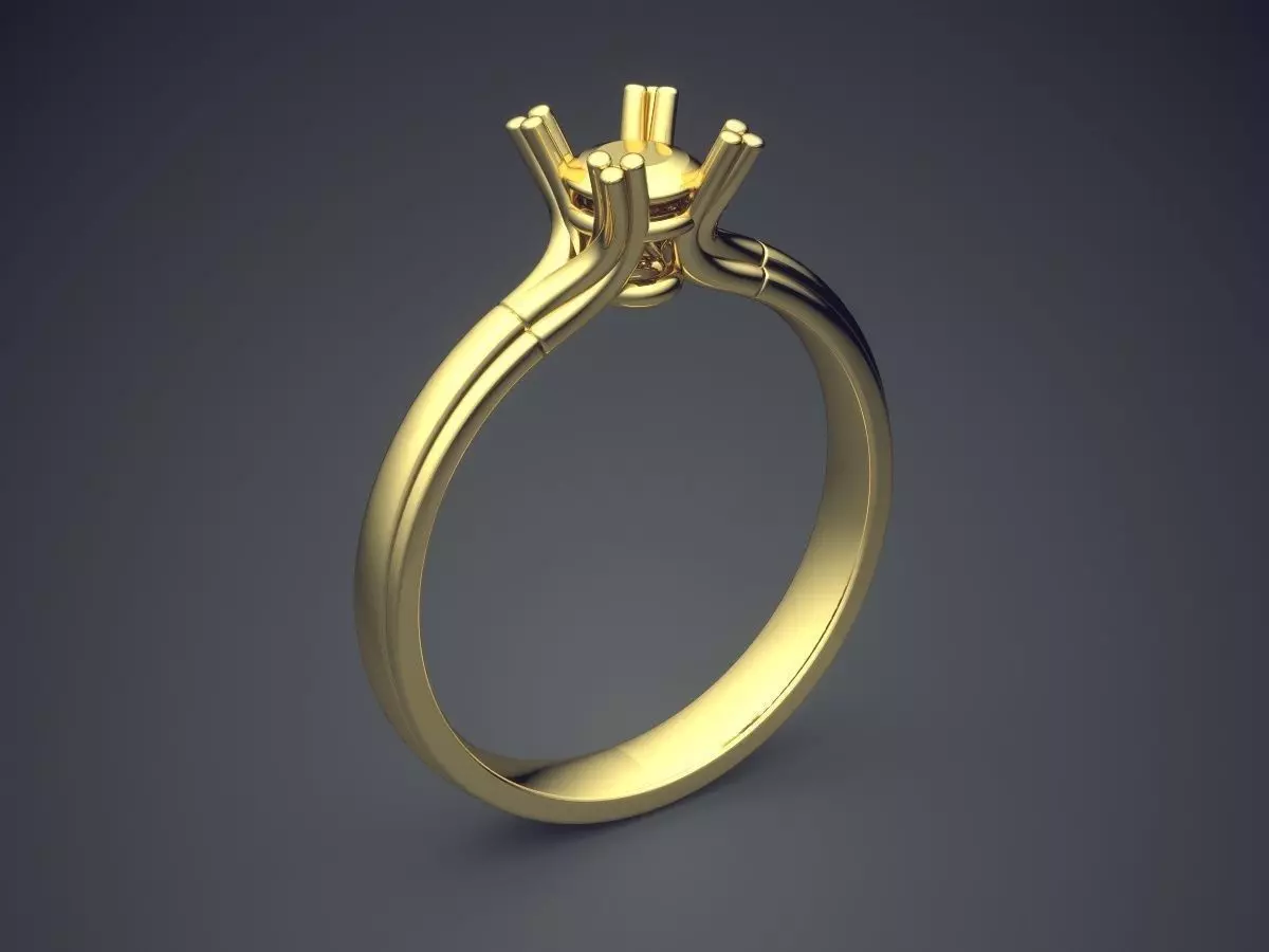 Lovely Dainty Engagement Ring 3D print model
