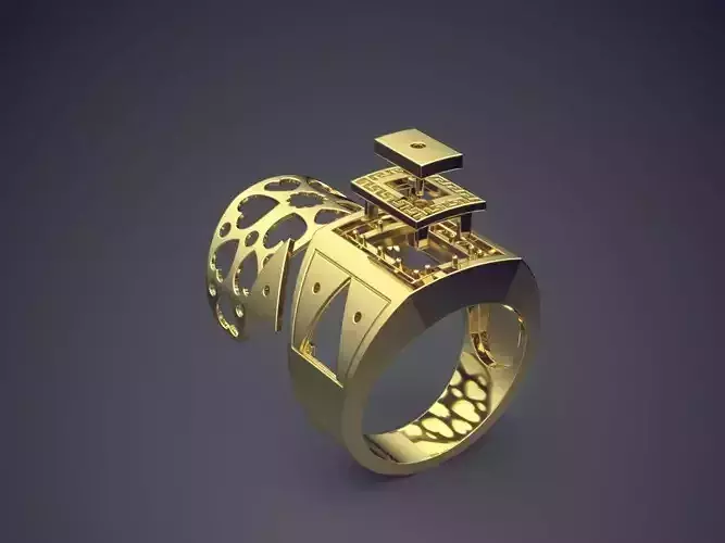 Unique Ring CAD-484