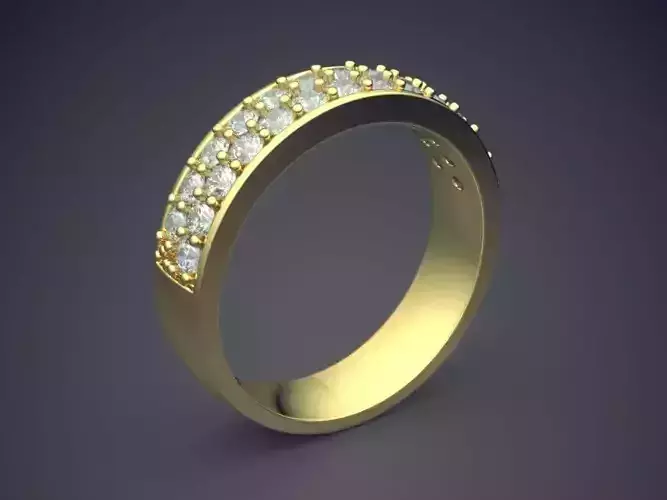 Engagement Ring With Diamonds CAD-479