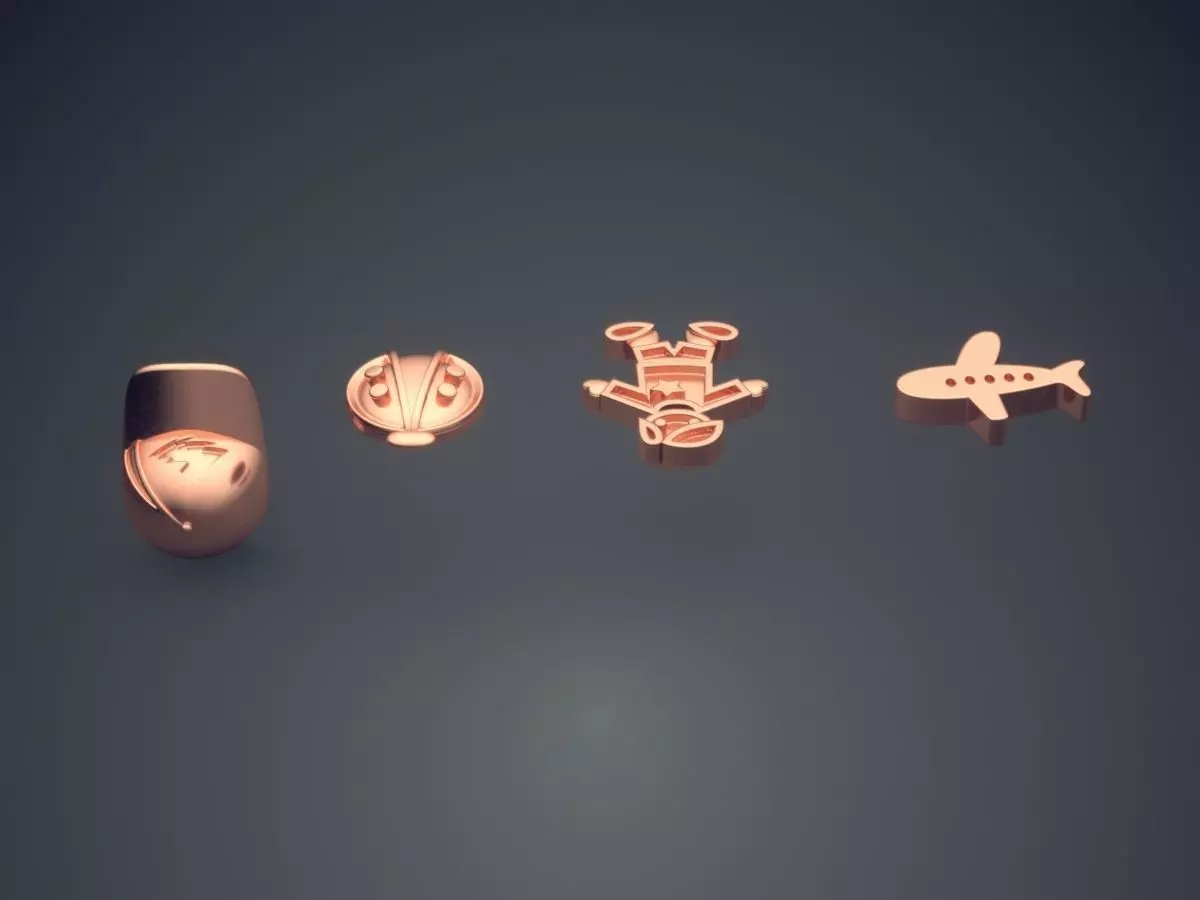 Pendants CAD-47 3D print model_2