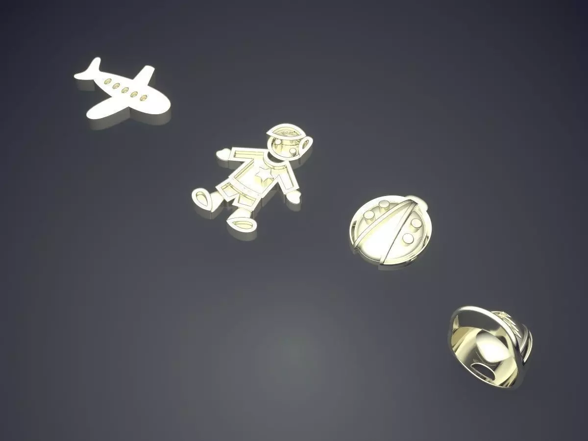 Pendants CAD-47 3D print model_1