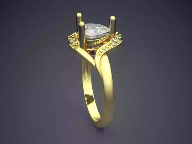Ring With Diamonds CAD-450