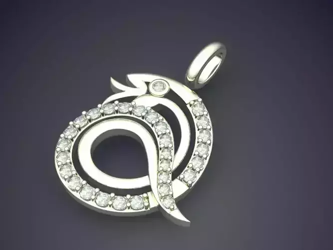 Pendant With Diamonds CAD-443