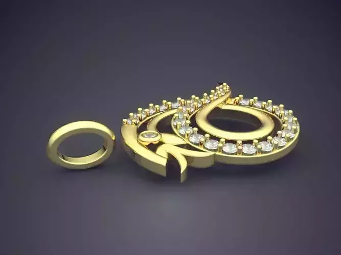 Pendant With Diamonds CAD-443