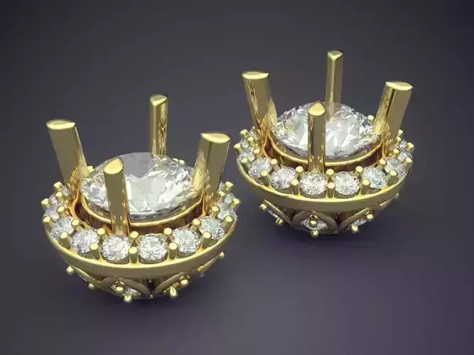 Extravagant Luxurious Diamond Earrings