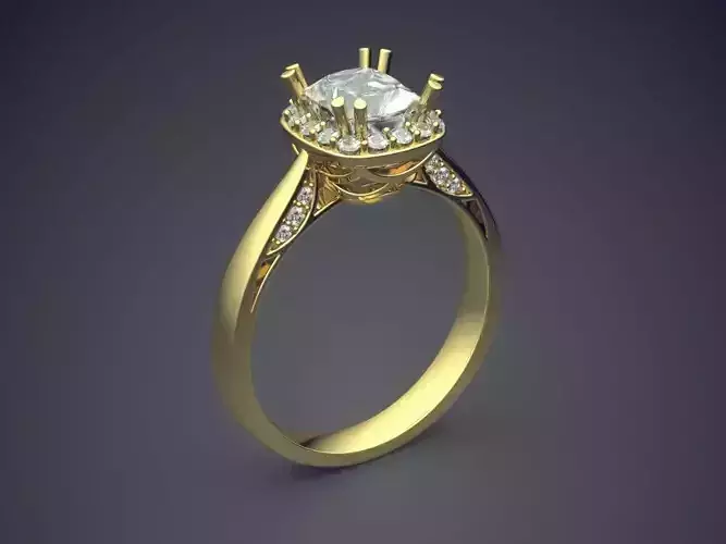 Engagement Ring With Diamond CAD-440
