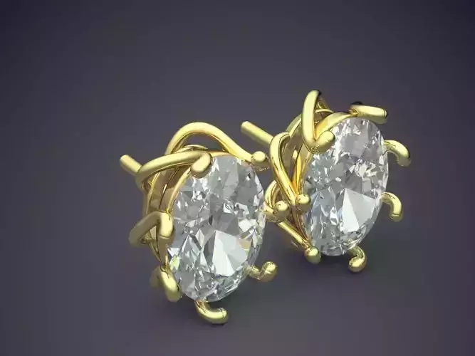 Earrings With Diamond CAD-439