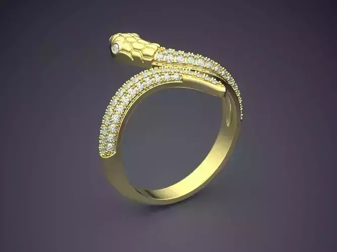 Unique Ring With Diamonds CAD-433