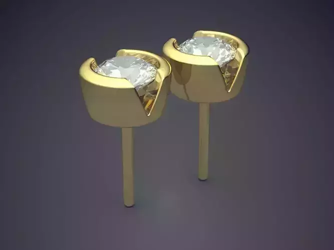 Earrings With Diamonds CAD-430