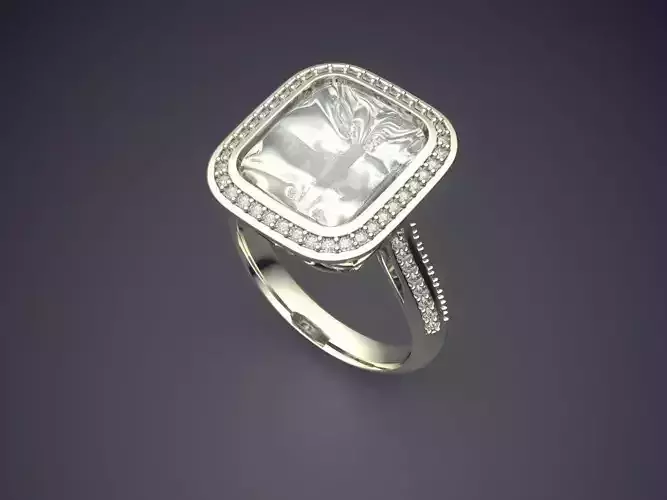 Ring With Diamonds CAD-431