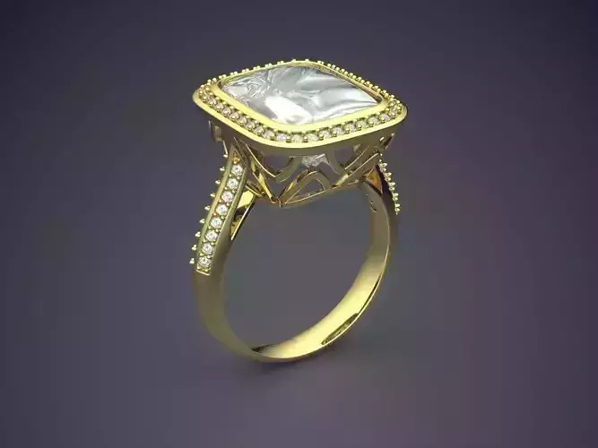 Ring With Diamonds CAD-431