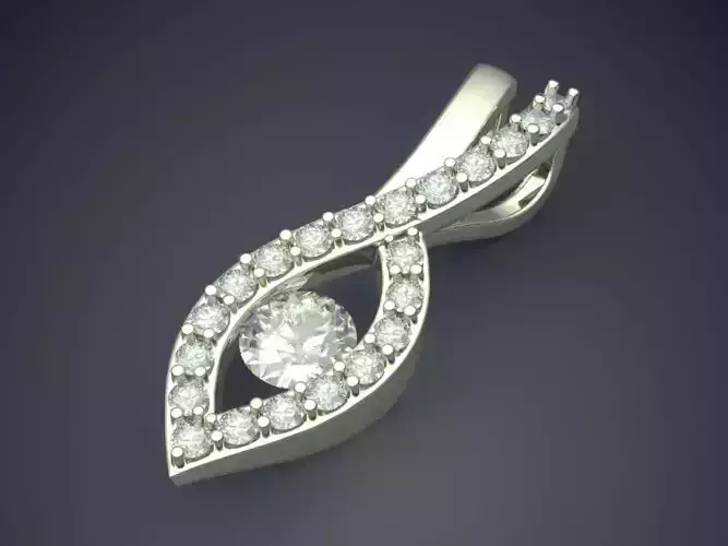 Pendant With Diamonds CAD-412