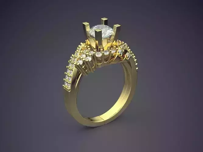 Royal Fancy Luxurious Engagement Ring