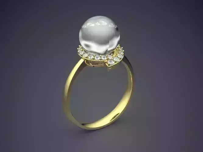 Impressive Pearl Ring for Engagement