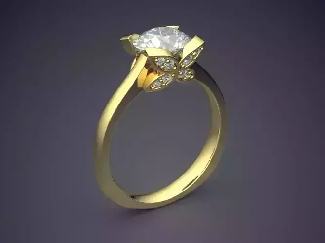 Pretty Subtle Detailed Diamond Ring