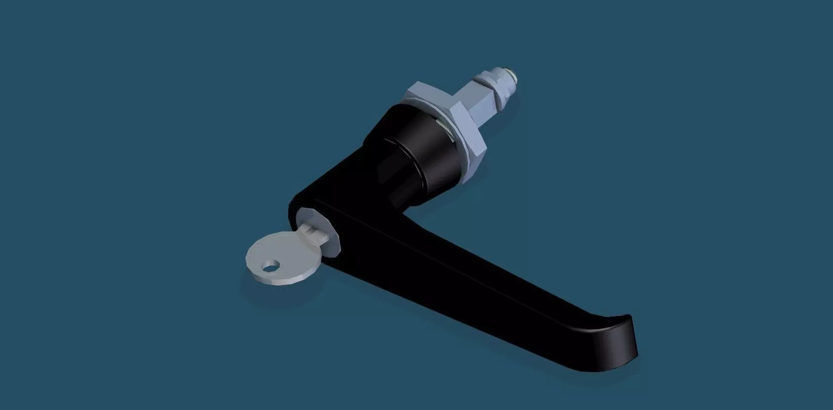 lock  handle  key Free 3D model_0