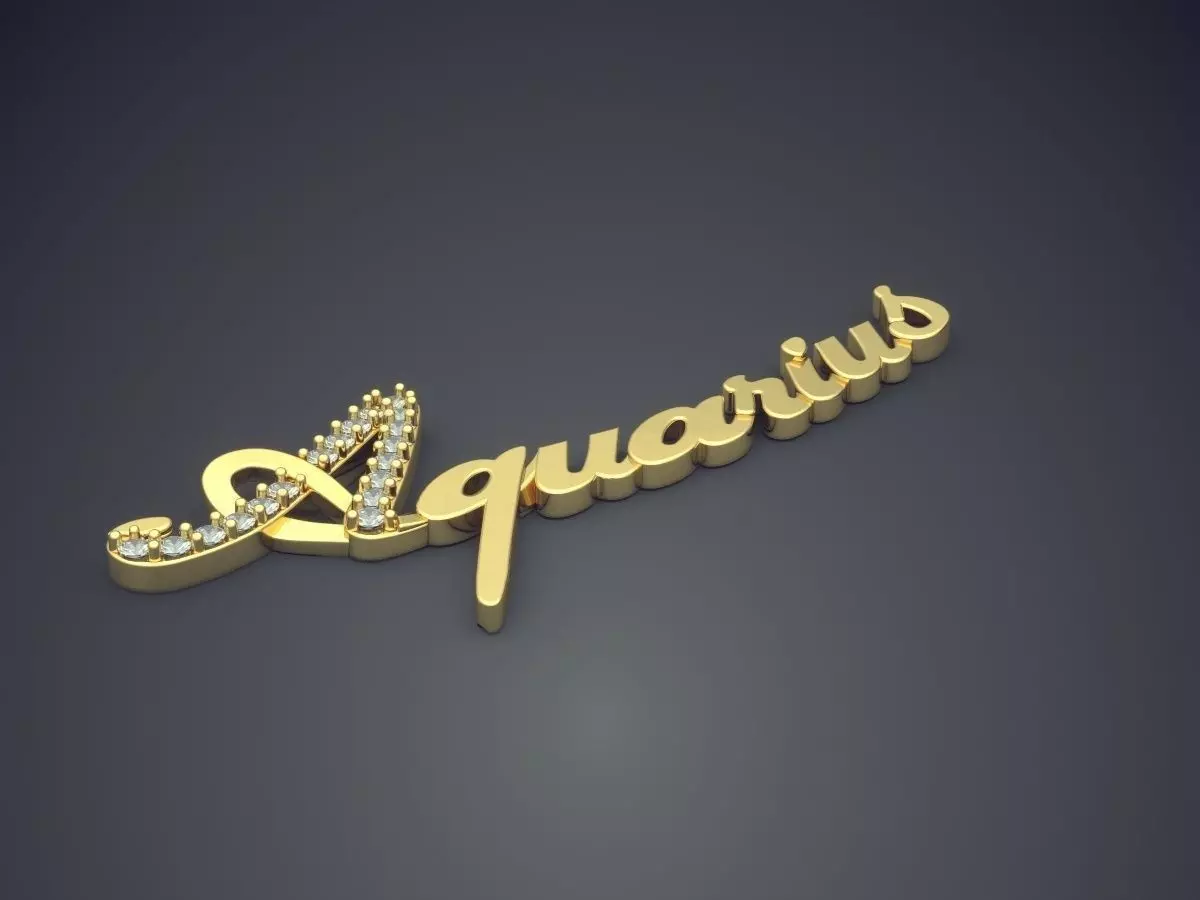 AQUARIUS Pendant 3D print model_0