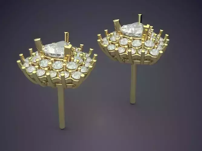 Earrings With Diamonds CAD-382