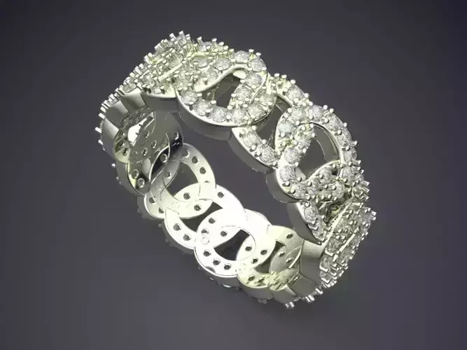 Ring With Diamonds CAD-384