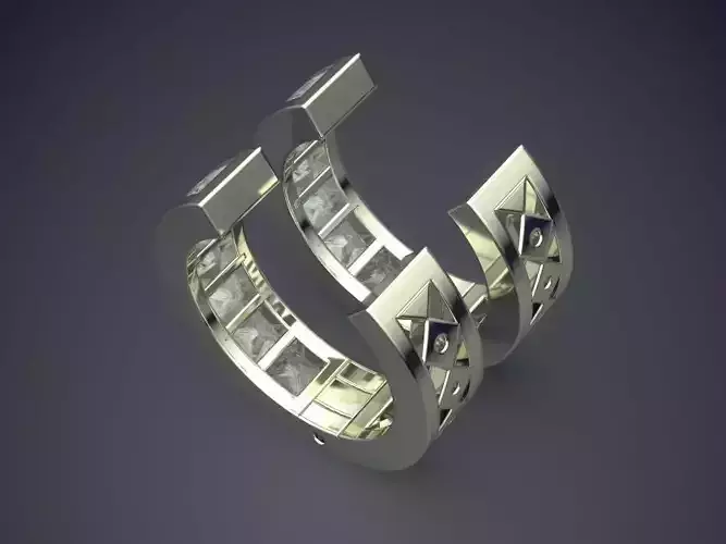 Rings With Diamonds CAD-378