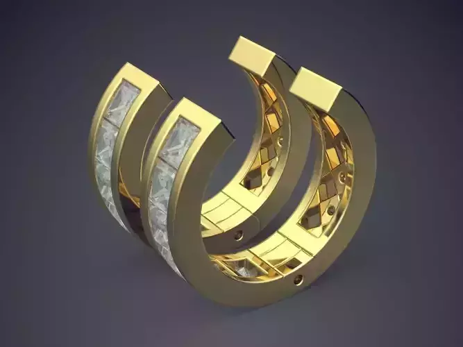 Rings With Diamonds CAD-378 3D print model