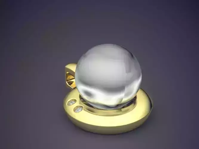 Beautiful Round Pendant with Pearl