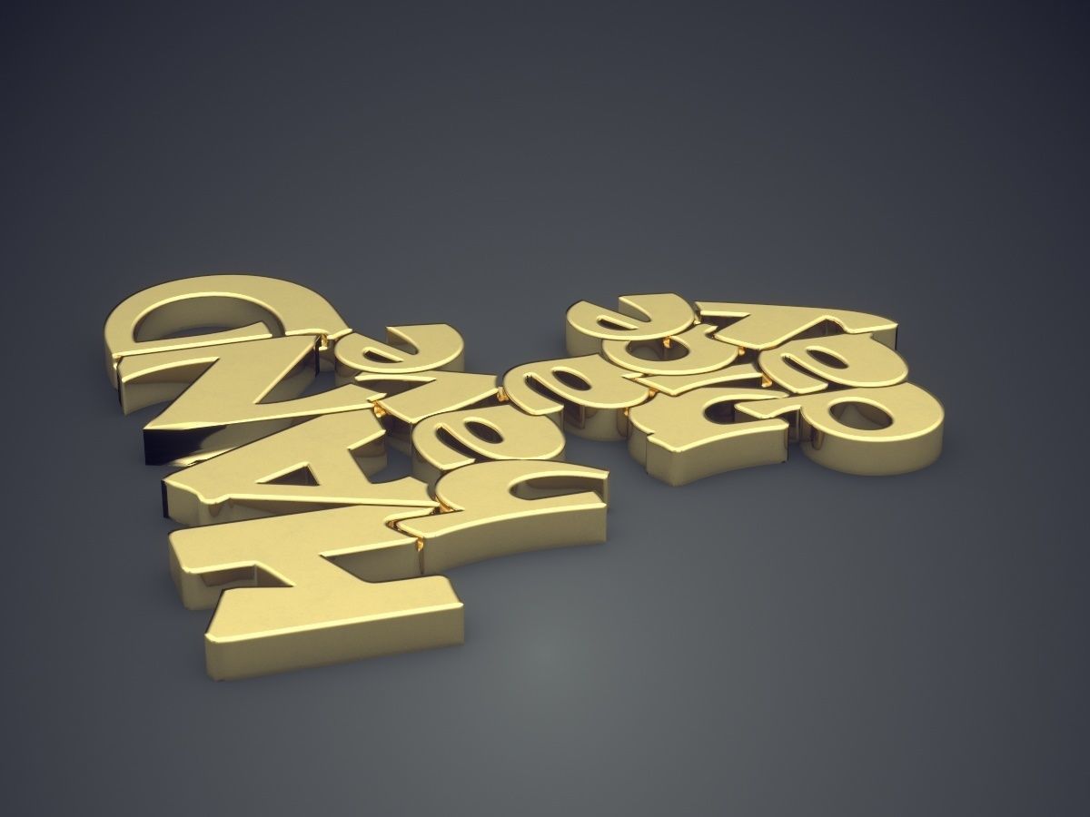 HAVE A NICE DAY Pendant 3D print model_3