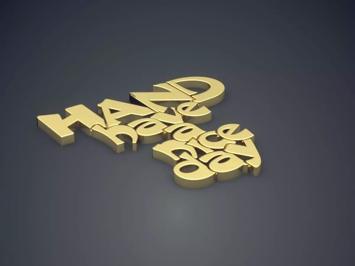 HAVE A NICE DAY Pendant 3D print model_0