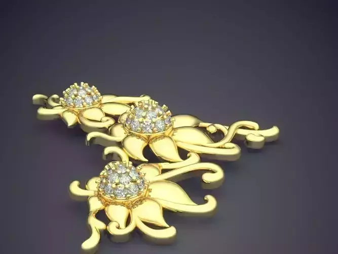 Unique Pendant With Diamonds 355