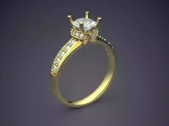 Engagement Ring With Diamonds 351