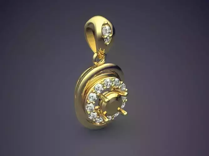 Magnificent Unique Pendant With Diamonds