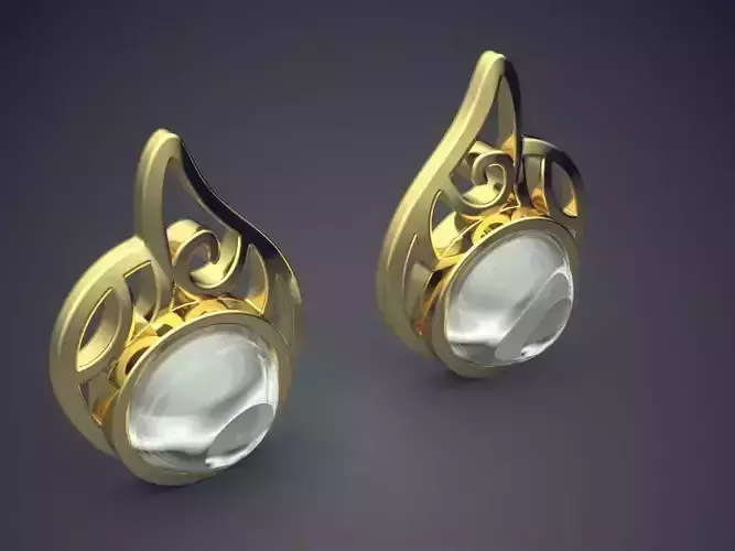 Earrings With Pearl 336